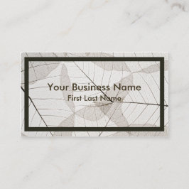 Lichtblättrige Kunsthandkarten Visitenkarte