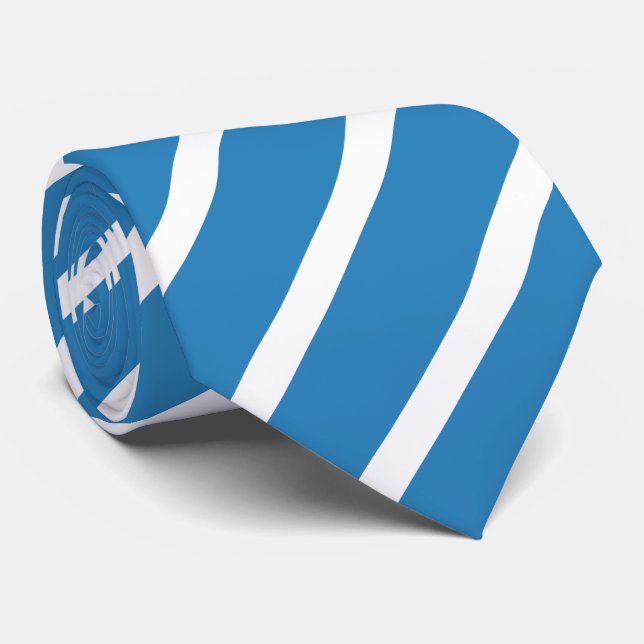 Lichtblau gestreift Krawatte (Gerollt)