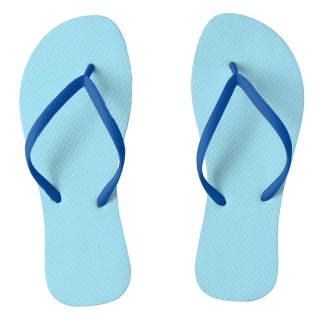 Lichtblaue Flip Flops (Fußbett)