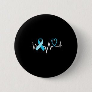 Lichtblauer Kohlenwasserstoff-Hydrocephalus-Bewuss Button