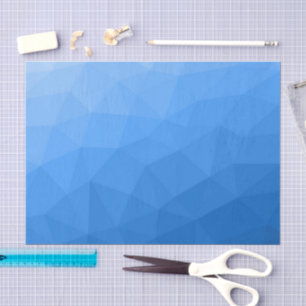 Lichtblaues geometrisches Muster Seidenpapier