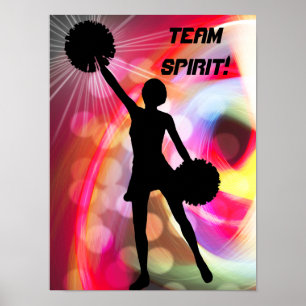 Lichtbogen mit Cheerleader Poster