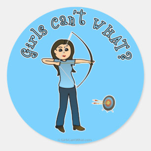 Lichtbogenpresse in Blau Runder Aufkleber