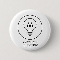 LICHTBULBONOGRAMM-LOGO auf WEISS für ELEKTRIKANE