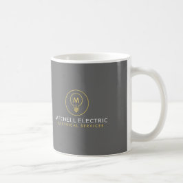 LICHTBULBONOGRAMM-LOGO für ELEKTRIKANE Kaffeetasse