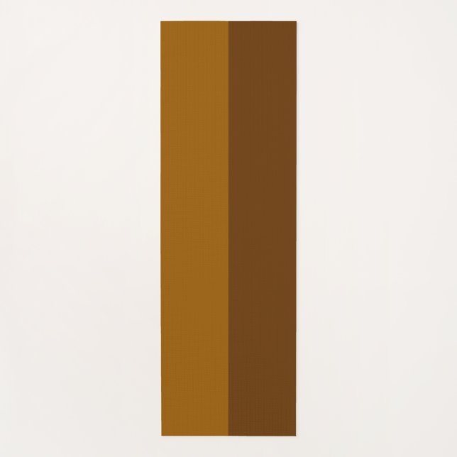 Lichtdunkelbraune Teil Halbseitengestaltung Yogamatte (Vorderseite)