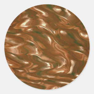 Lichtdurchlässige strukturierte Glasflasche Runder Aufkleber