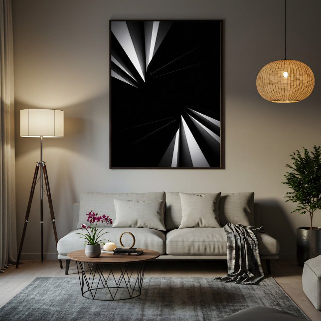 Lichte Abgrund-Geometrie Leinwanddruck (Von Creator hochgeladen)
