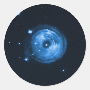 Lichtecho vom Stern V838 Monocerotis Runder Aufkleber