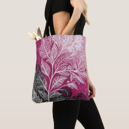 Lichteffekt Floral Leaf Fuschia, schwarz und weiß