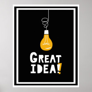 Lichteinfall, das große Poster aufleuchtet