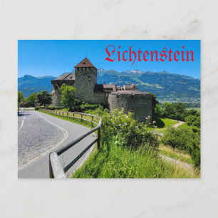 Lichtenstein - Burg Vaduz Feiertagspostkarte