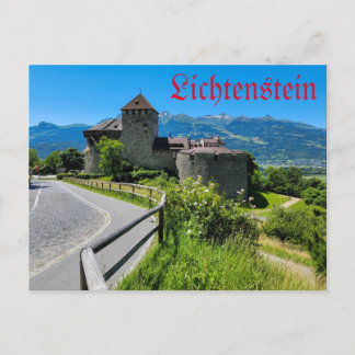 Lichtenstein - Burg Vaduz Feiertagspostkarte