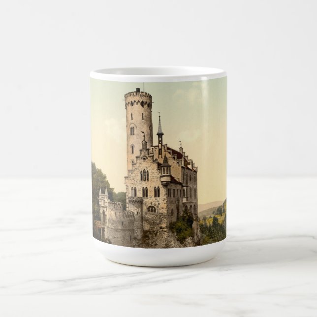 Lichtenstein-Schloss-Postkarte Kaffeetasse (Mittel)