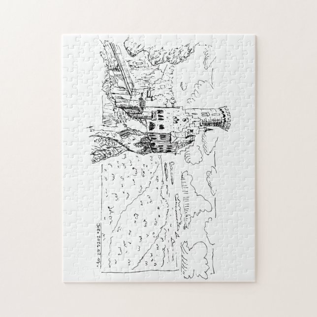 Lichtenstein Schloss Puzzle (Vertikal)
