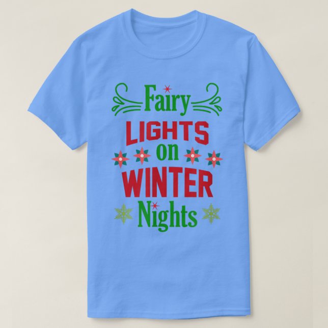 Lichter an Winterabenden T-Shirt (Design vorne)