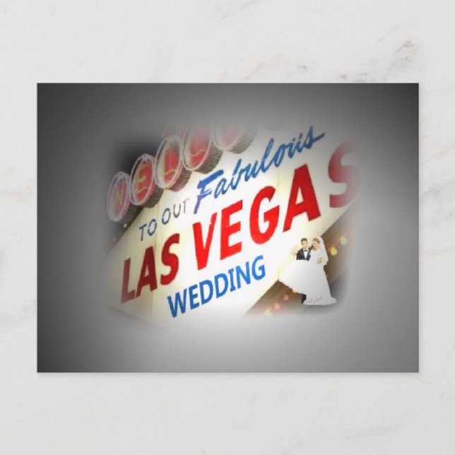 Lichter auf der "Braut & Groom" Unsere Hochzeit in Postkarte (Vorderseite)