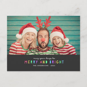 Lichter auf Schiefer-Einzelbild-Feiertag Postkarte