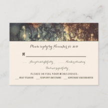 Lichter Baum romantische Hochzeit RSVP Karten
