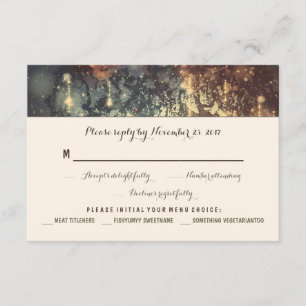 Lichter Baum romantische Hochzeit RSVP Karten