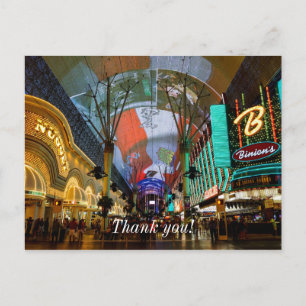 Lichter der Fremont Street Postkarte