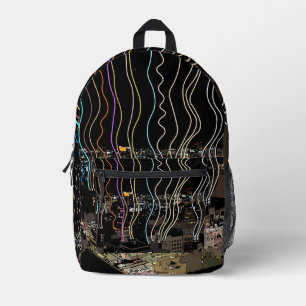 Lichter der Stadt Boston Bedruckter Rucksack