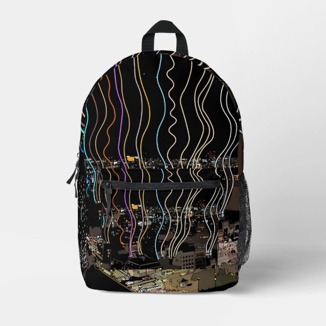 Lichter der Stadt Boston Bedruckter Rucksack (Vorderseite)