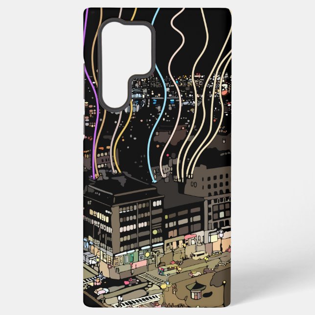 Lichter der Stadt Boston Samsung Galaxy Hülle (Rückseite)
