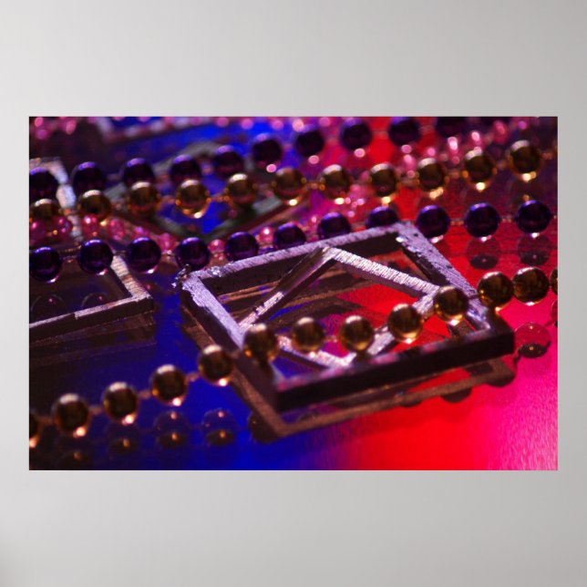 Lichter des Abstraktionspopsters Poster (Vorne)