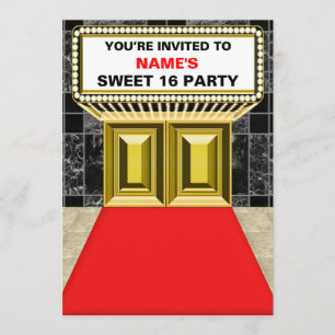 Lichter des Broadway-Festzelt-Bonbons 16 - Einladung