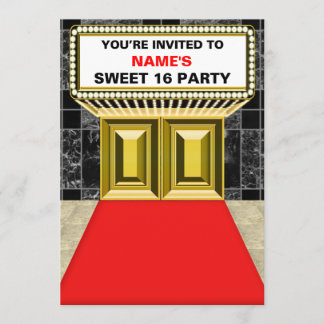 Lichter des Broadway-Festzelt-Bonbons 16 - Einladung