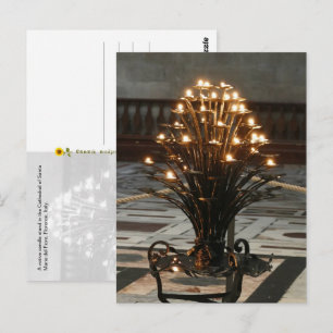Lichter des Glaubens, Florenz, Italien - Postkarte