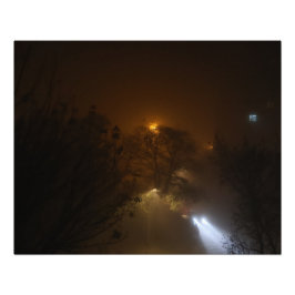 Lichter im Nebel Foto-Vergrößerung Fotodruck