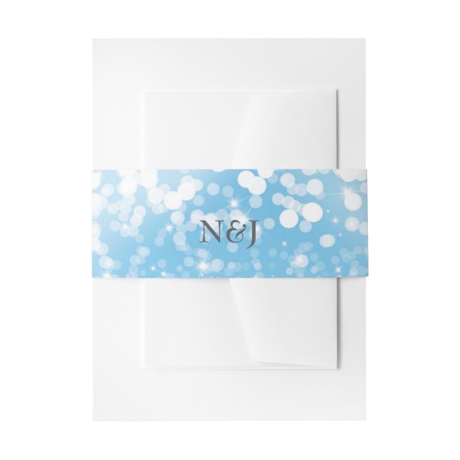 Lichter Romantisches Winterwunderland Einladungsbanderole (Vorderseite Beispiel)