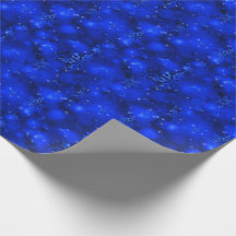 Lichter u. Schneeflocken, Blau - Weihnachten