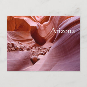 Lichter und Felsen im Canyon, Arizona Postkarte