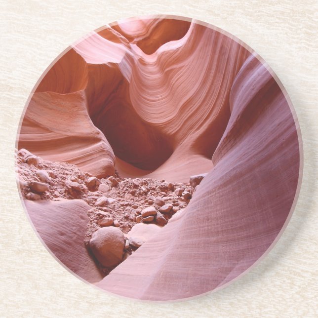 Lichter und Felsen im Canyon Getränkeuntersetzer (Vorne)