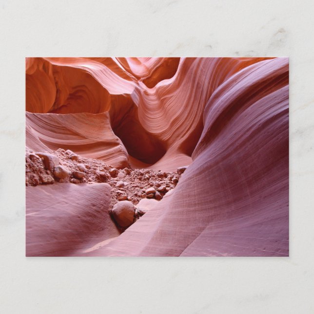 Lichter und Felsen im Canyon Postkarte (Vorderseite)