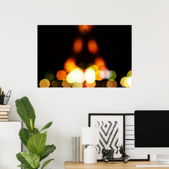 Lichter von Paris, Eiffelturm Art Poster (Heimbüro)