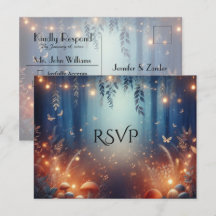 Lichterfee und mondbeschienene Waldmagie RSVP