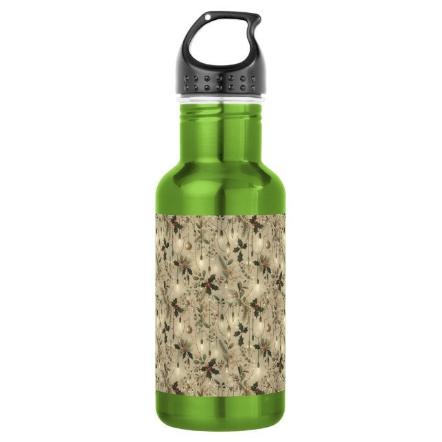 Lichterfee, Wald hell Edelstahlflasche (Vorderseite)