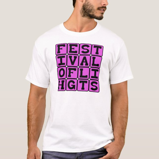 Lichterfest, Hannukah T-Shirt (Vorderseite)