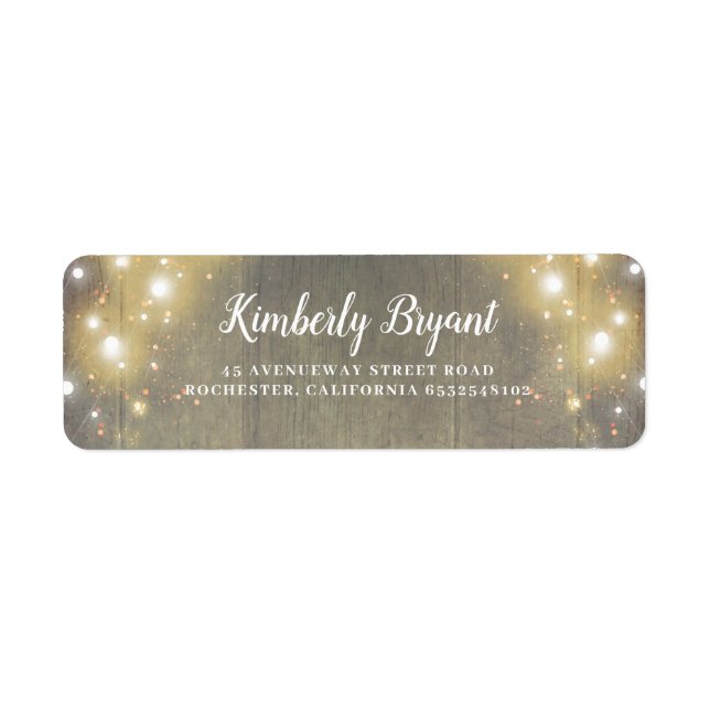 Lichterfolge Rustikales Holz Textur Land (Vorne)