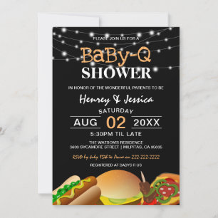 Lichterkette BaBy-Q   Babyparty Einladung