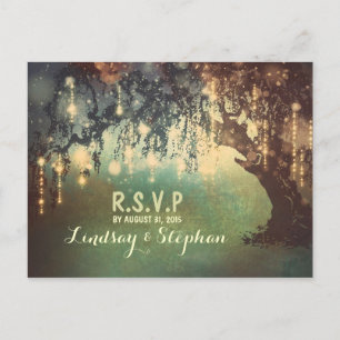 Lichterkette Baum RSVP Postkarten
