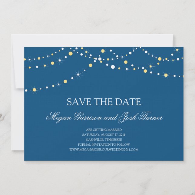 Lichterkette Save-the-Date Save The Date (Vorderseite)