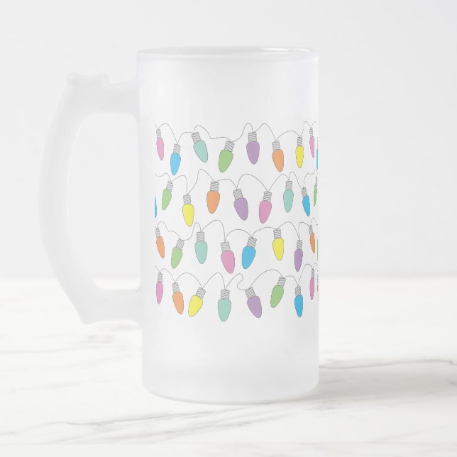 Lichterketten Mattglas Bierglas (Links)