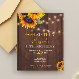 Lichterketten Sonnenblumen rustikaler Chic Sweet S