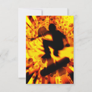 Lichtexplosion auf dem Skateboard