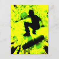 Lichtexplosion auf dem Skateboard